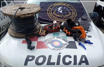 Homem é preso por furto de fiação em Guaratinguetá