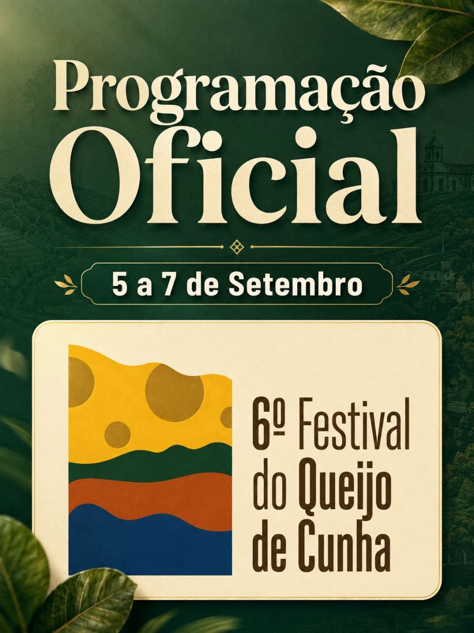6º Festival do Queijo de Cunha divulga programação oficial