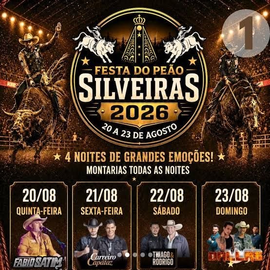 Festa do Peão de Silveiras 2026 tem rodeio, shows e ação solidária