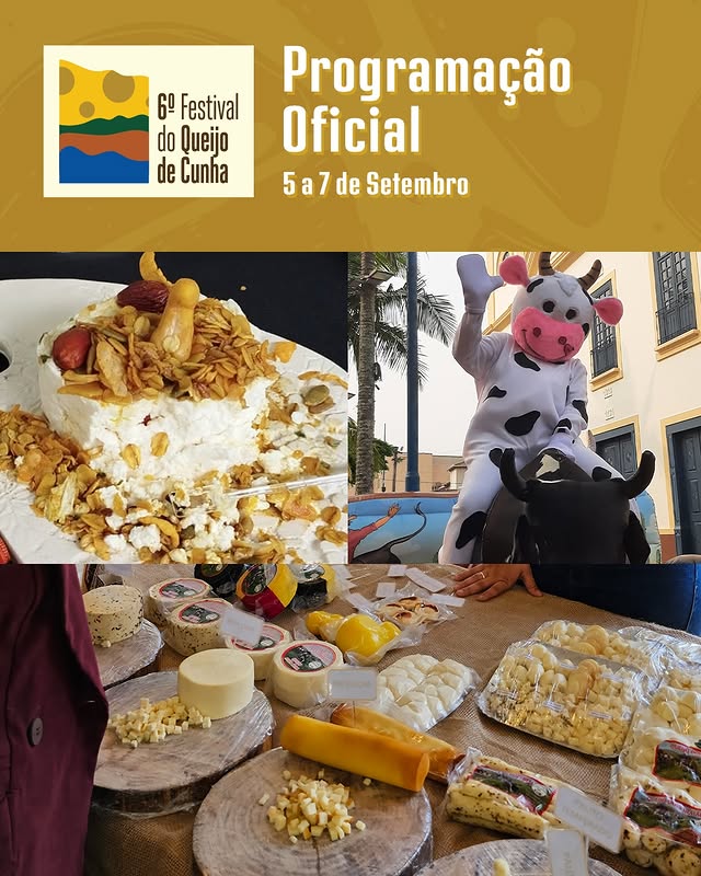 6º Festival do Queijo de Cunha anuncia programação completa para setembro