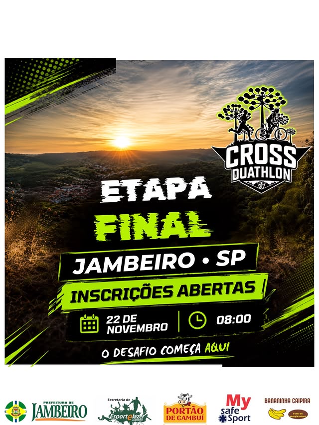 Cross Duathlon abre inscrições para etapa final em Jambeiro