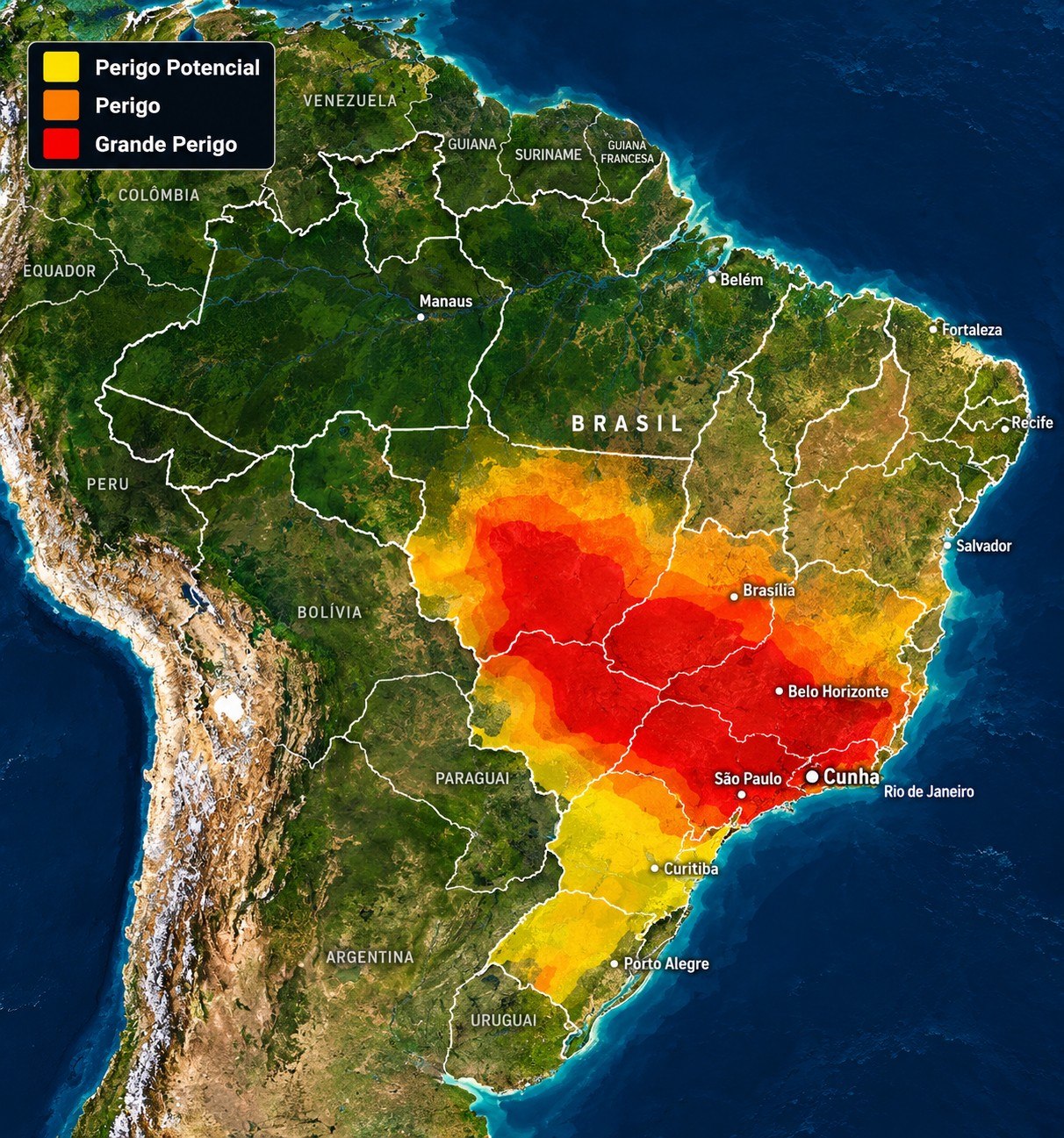 Cunha tem calor mais ameno durante onda de calor na Serra da Bocaina