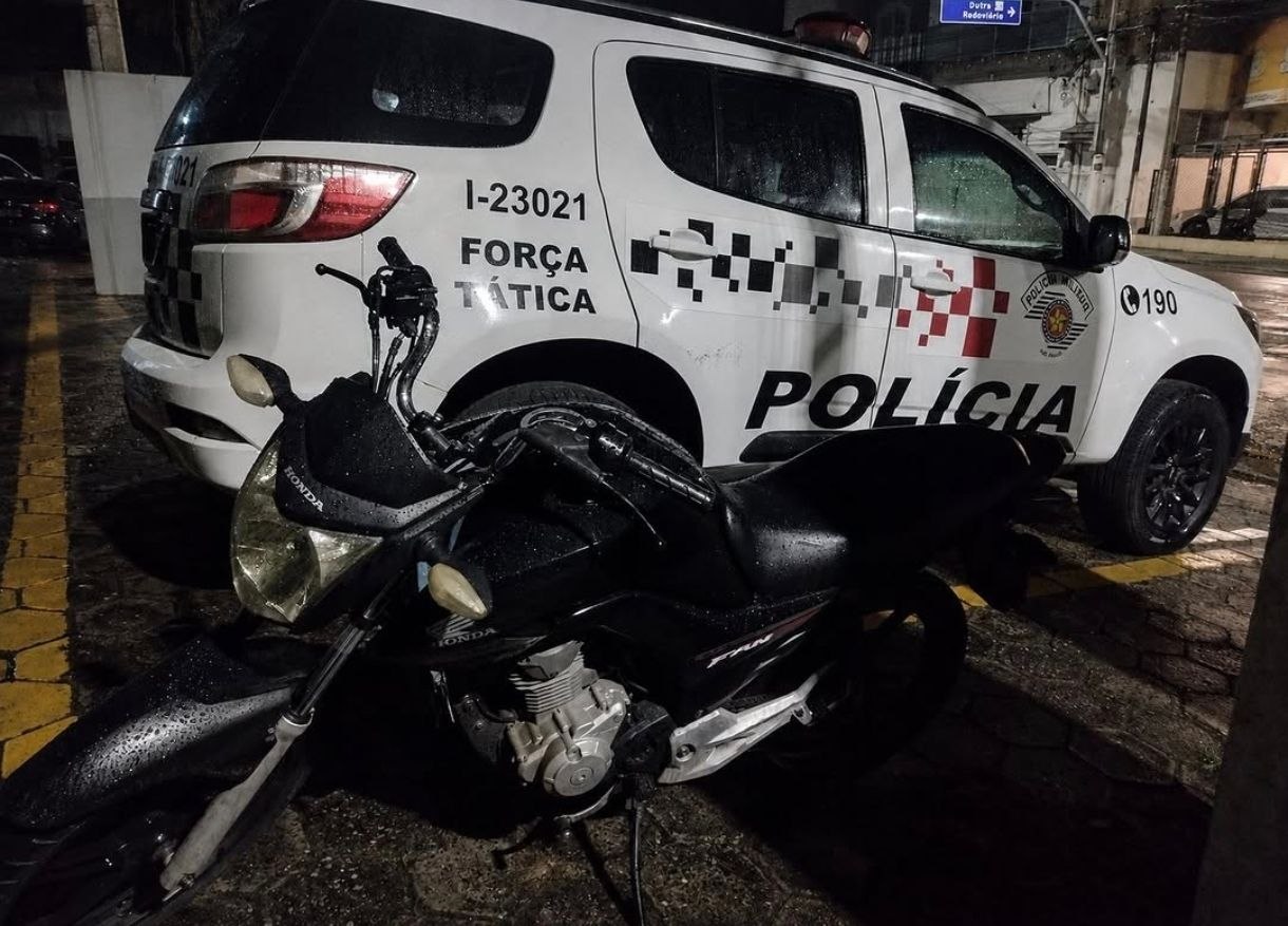 Polícia Militar prende criminoso em posse de motocicleta adulterada em Guaratinguetá