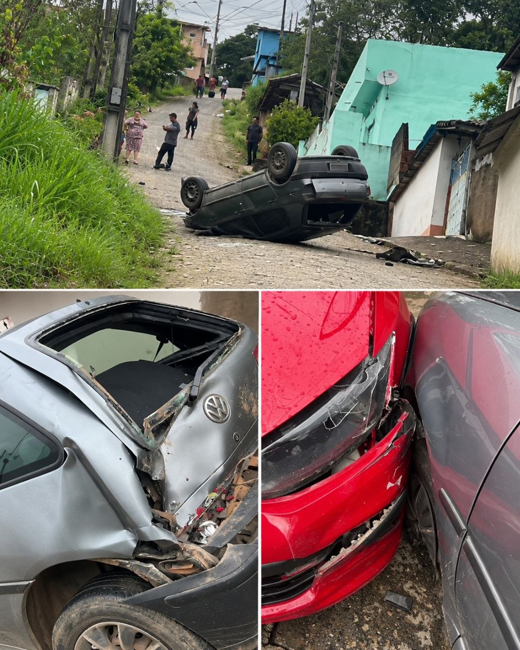 Acidente envolvendo vários veículos é registrado no bairro Nova Cunha